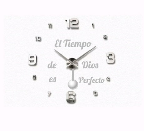 Reloj3d 100x100cm Pendulofrase Vinilo