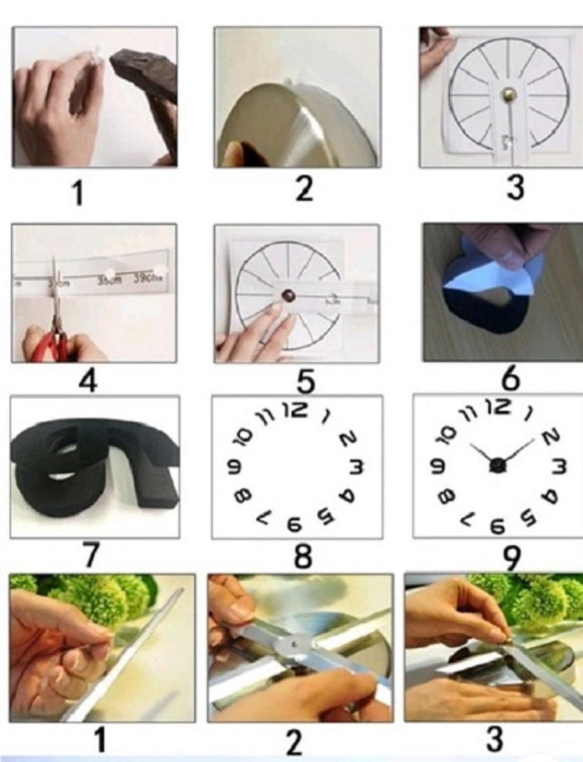 Reloj3d 100x100cm Pendulofrase Vinilo