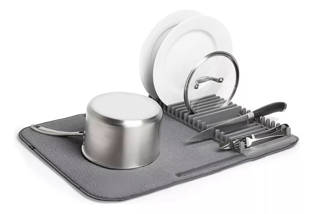 Tapete Secado Loza Soporte Platos Cubier