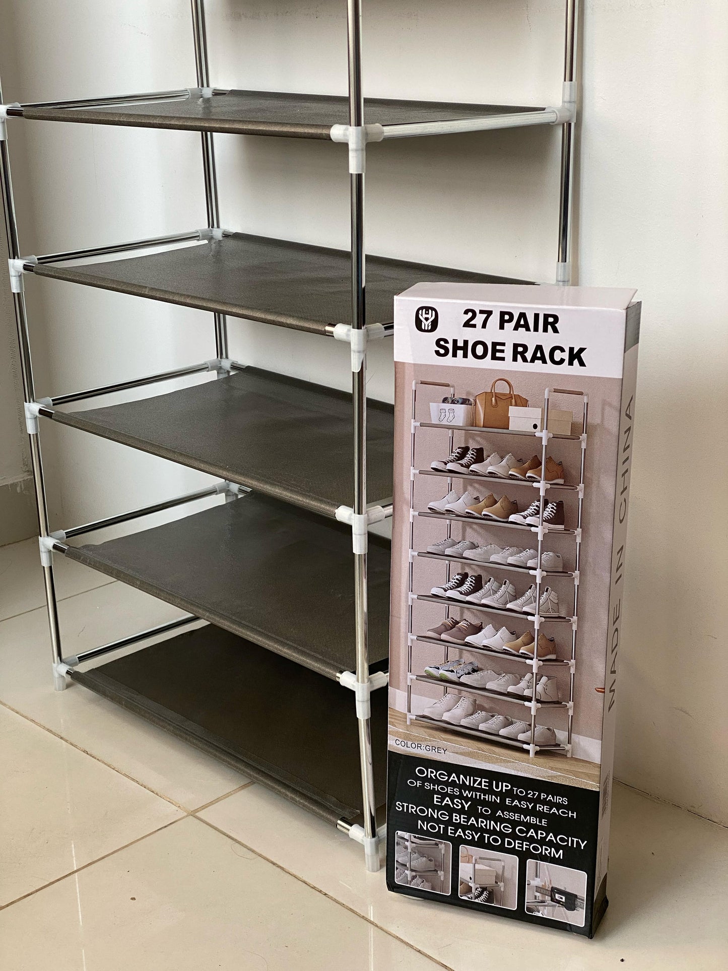 Organizador de Zapatos – 9 Niveles / Hasta 27 Pares