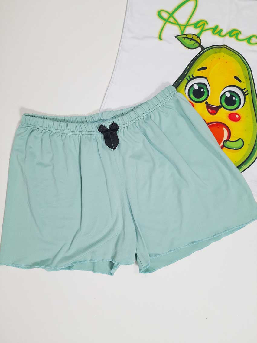 Pijama dama corta Aguacate