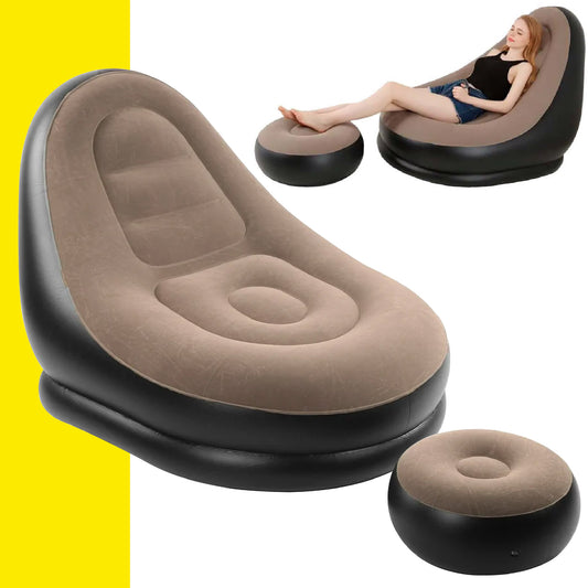 Sillon Sofa Inflable Con Reposa Pies
