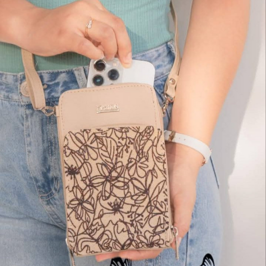 Portacelular Dama Floral