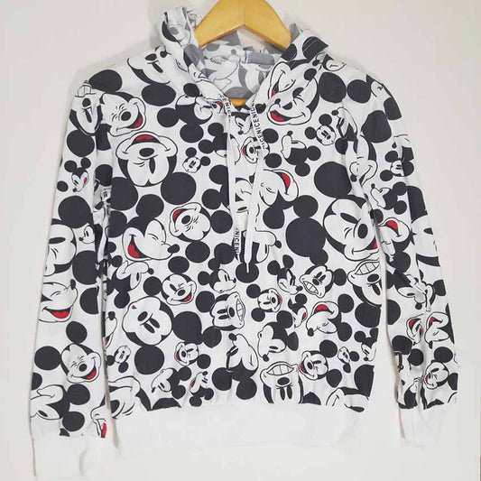 Chaqueta de dama con estampado completo de Mickey Mouse