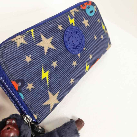 Billetera Estampada Kipling con Llavero de Mono