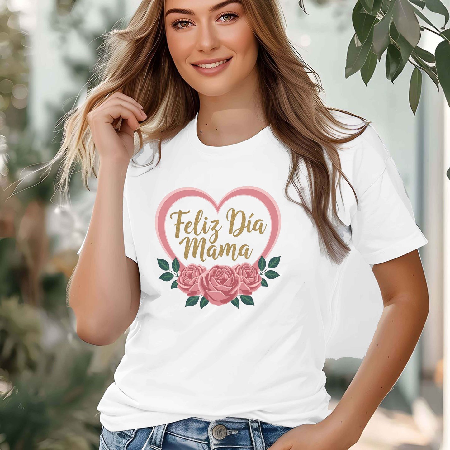 Camiseta feliz día mama